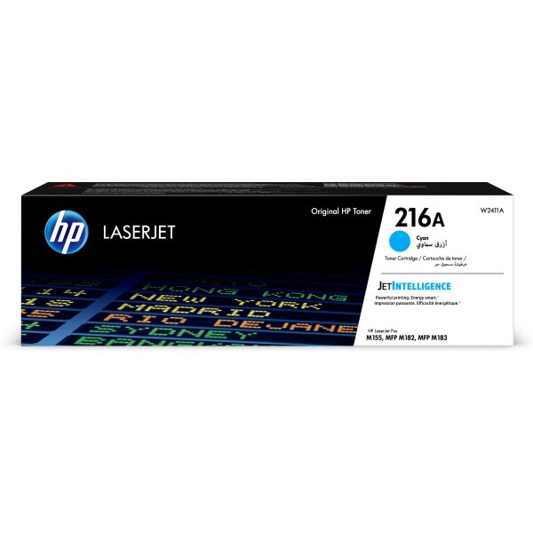 HP Cartouche toner 216A cyan W2411A CLJ Pro M155/182/183 850 p.