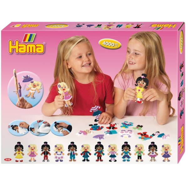 Hama Bügelperlen midi "Anziehpuppen", Geschenkpackung