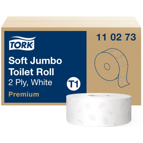 TORK Grossrollen-Toilettenpapier Jumbo, 2-lagig, weiss, 360 m