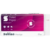 SATINO Toilettenpapier HiLine 071340 3-lagig, 8 Rollen à 250 Blatt
