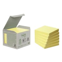 Post-it Haftnotizen Recycling notes, 76 x 76 mm, gelb
