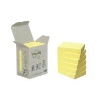 Post-it Haftnotizen Recycling notes, 76 x 76 mm, gelb