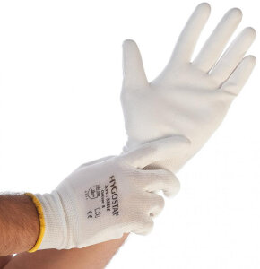 HYGOSTAR Feinstrickhandschuh Ultra Flex Hand, weiss, L
