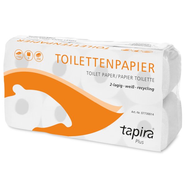 Tapira Toilettenpapier Top, 3-lagig, hochweiss