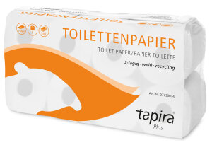 Tapira Toilettenpapier Top, 3-lagig, hochweiss