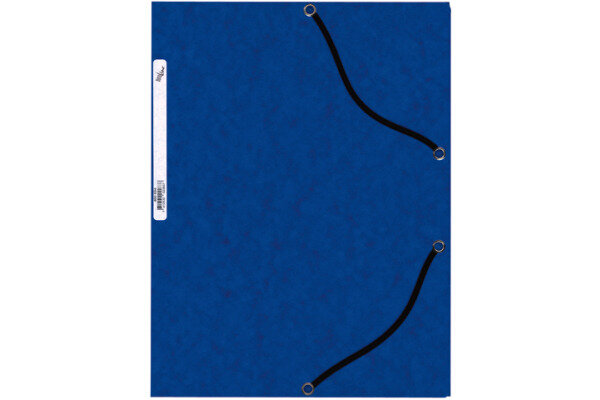 B&Uuml;ROLINE Gummibandmappe A4 460694PE1U blau, Karton