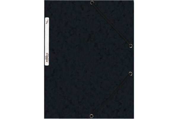 B&Uuml;ROLINE Pochette &agrave; &eacute;lastique A4 460699PE1U noir, carton