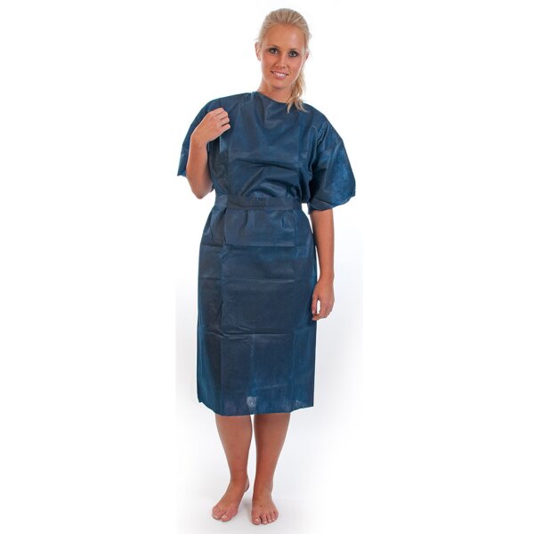 HYGOSTAR PP-Patientenkittel, PP-Vlies, Gr&ouml;sse XL, blau
