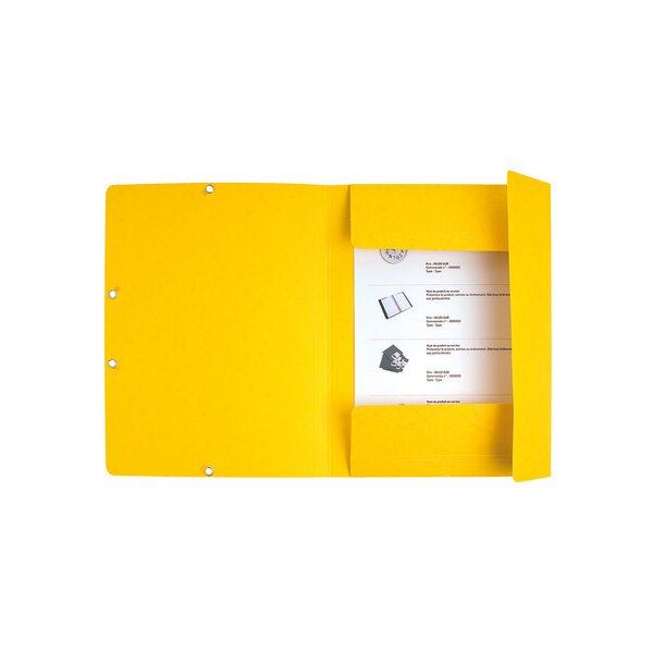 EXACOMPTA Eckspannermappe, DIN A4, Karton 400 g qm, orange