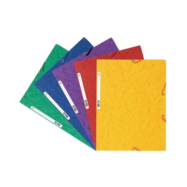 EXACOMPTA Eckspannermappe, DIN A4, Karton, tabak