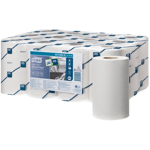 TORK Reflex Rouleau nettoyant multi-usage, 67 m, blanc