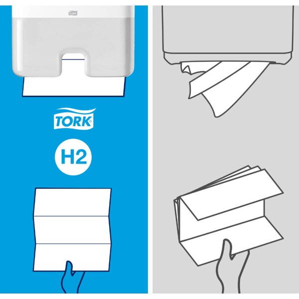 TORK Xpress Essuie-mains interfoli&eacute;s, 213 x 240 mm, pliage Z
