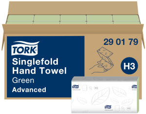 TORK Handtuchpapier, 248 x 230 mm, grün, Z-Falz