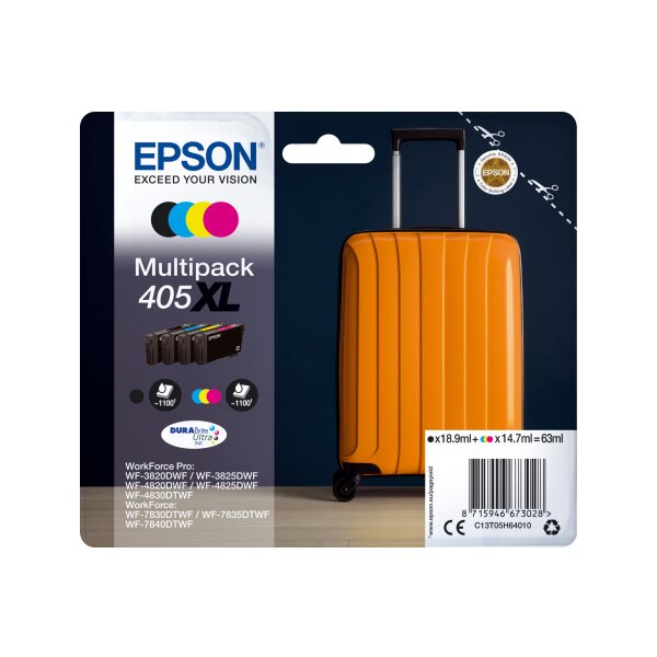 EPSON Multipack Encre 405XL CMYBK T05H64010 WF-7830DTWF 4-color