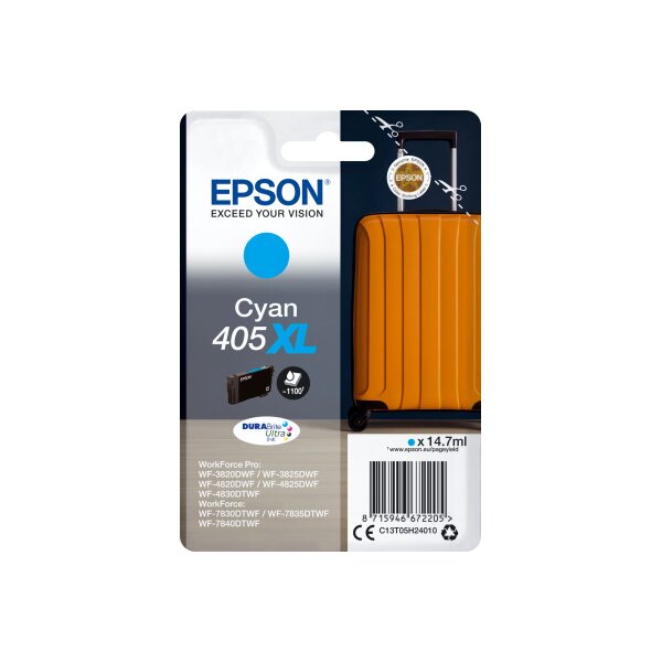 EPSON Cartouche dencre 405XL cyan T05H24010 WF-7830DTWF 1100 pages