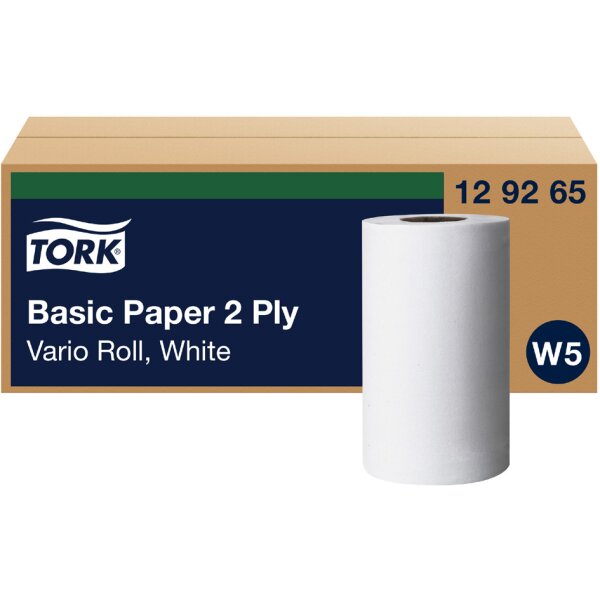 TORK Rouleau nettoyant multi-usage, 2 couches, 55 m, blanc