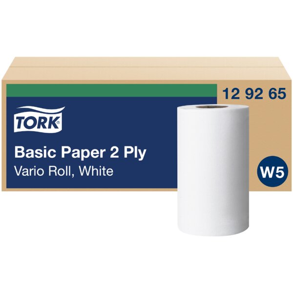 TORK Rouleau nettoyant multi-usage, 2 couches, 55 m, blanc