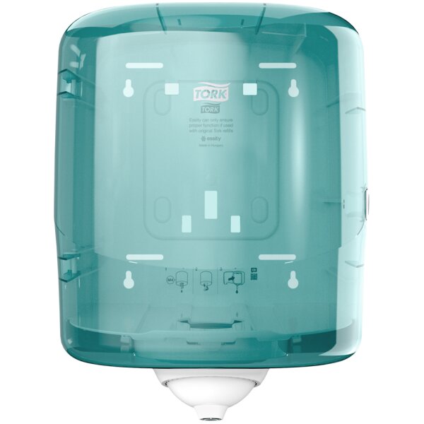 TORK Reflex Distributeur &agrave; d&eacute;vidage central, turquoise