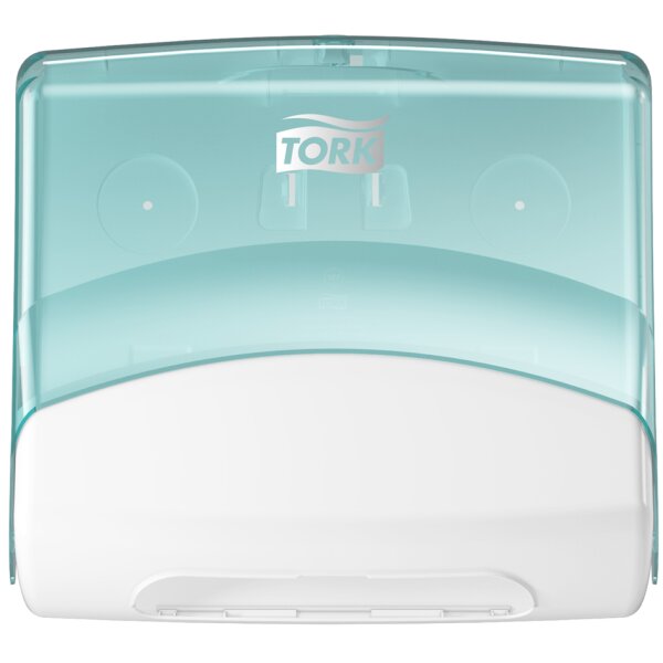 TORK Distributeur de chiffons de nettoyage, turquoise/blanc