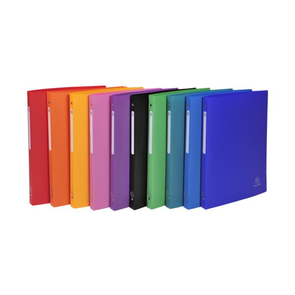 EXACOMPTA Classeur souple, PP, 4 anneaux, A4, bleu clair
