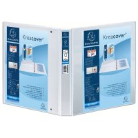 EXACOMPTA Präsentations-Ringbuch, A4 Maxi, weiss, 2D-Ring