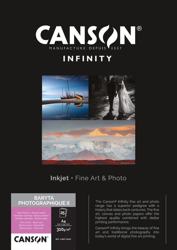 CANSON INFINITY Papier photo BARYTA Photographique II, A4