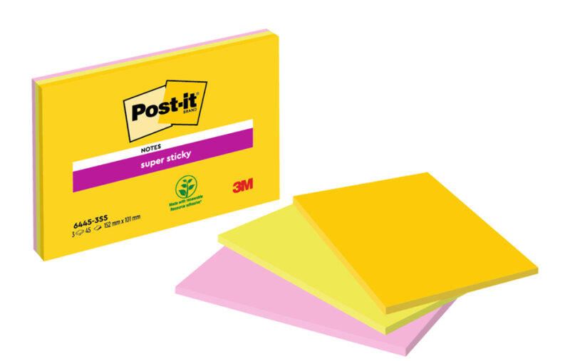 Post-it Haftnotizen super sticky Meeting Notes, 152 x 101 mm
