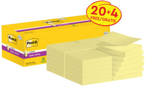 Post-it Haftnotizen super sticky z-notes, 76 x 76 mm, 20+4