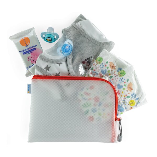 HERMA Reissverschlusstasche "Mesh Bags", DIN A5, orange