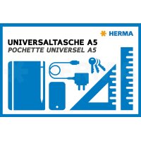 HERMA Reissverschlusstasche "Mesh Bags", DIN A5, orange