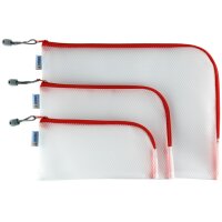 HERMA Reissverschlusstasche "Mesh Bags", DIN A5, orange