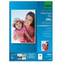 sigel Ultra-Foto-Papier, DIN A4, hochglänzend, 260 g qm