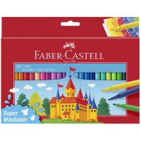 FABER-CASTELL Feutre CASTLE, étui carton de 24 pièces