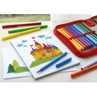 FABER-CASTELL Feutre CASTLE, étui carton de 24 pièces