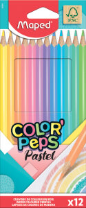 Maped Dreikant-Buntstift COLORPEPS Pastel, 12er Kartonetui