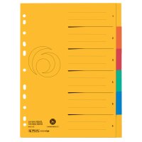 herlitz Intercalaire en carton, A4 extra large, 12 touches