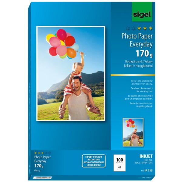 sigel Papier photo jet dencre Everyday, format A4