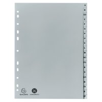 EXACOMPTA Kunststoff-Register, A-Z, DIN A4+, 20-teilig