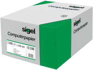 sigel DIN-Computerpapier endlos, 240 mm x 12" (30,48...