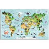 HERMA Sous-main Carte du monde, (L)550 x (H)350 mm