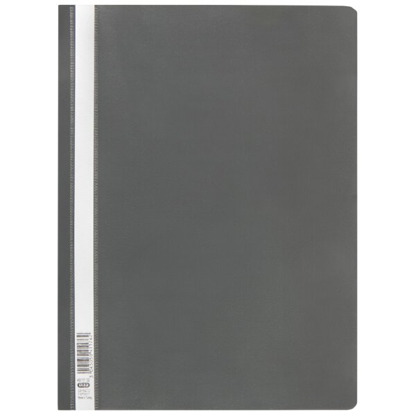 Oxford Chemise &agrave; lamelle, A4, PP, gris fonc&eacute;