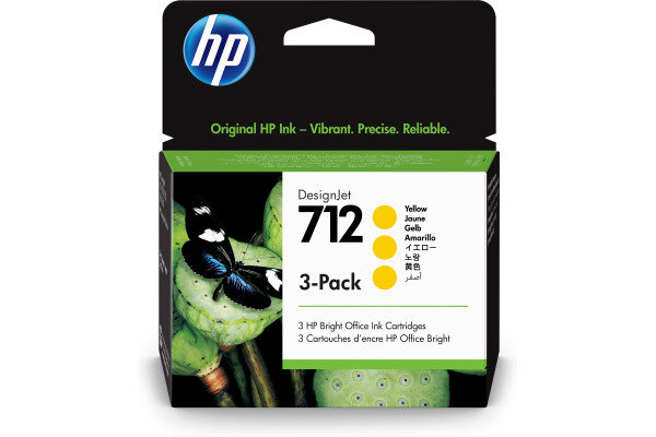 HP Cart. dencre 712 yellow 3ED79A DesignJet T230/250/630 3x29ml