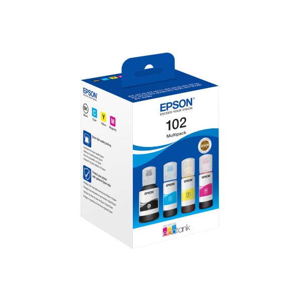EPSON Multipack Tinte 102 CMYBK T03R640 EcoTank ET-2700 4-color
