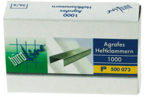 BÜROLINE Agrafes 26/6mm 500073 1000 pcs.