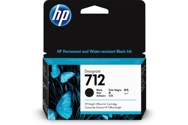 HP Tintenpatrone 712 black 3ED70A DesignJet T230/250/630 38ml