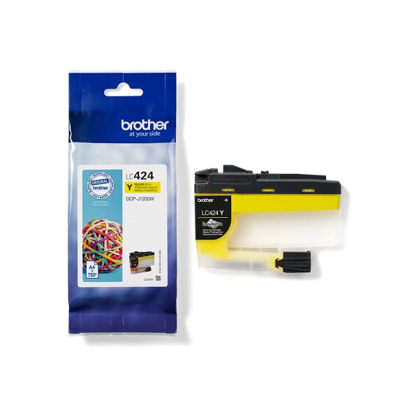 BROTHER Tintenpatrone yellow LC-424Y DCP-J1200 750 Seiten