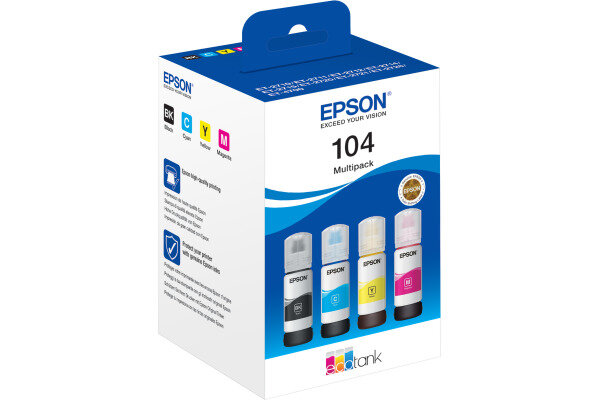 EPSON Multipack Encre 104 CMYBK T00P640 EcoTank ET-2710 4-color