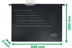 LEITZ Hängemappe Recycle A4 1921-00-95 schwarz 34.8x26cm