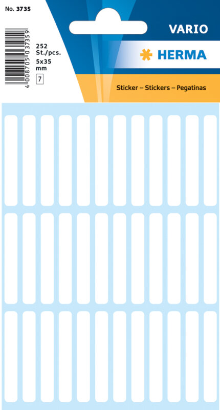 HERMA Etiquette multi-usage, 8 x 12 mm, petit paquet, blanc