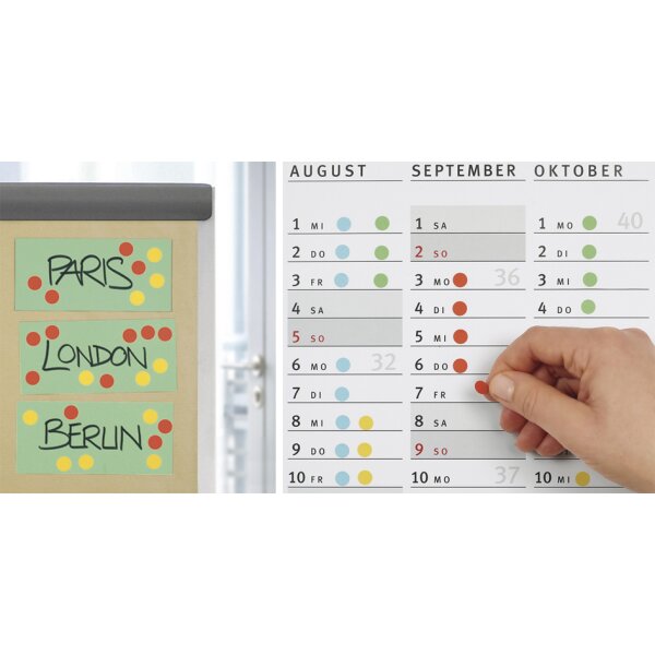 HERMA Markierungspunkte, Durchmesser: 13 mm, gelb